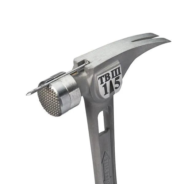 Titanium Hammer 15 oz With Milled Face And Curved Handle - Ti-Bone III