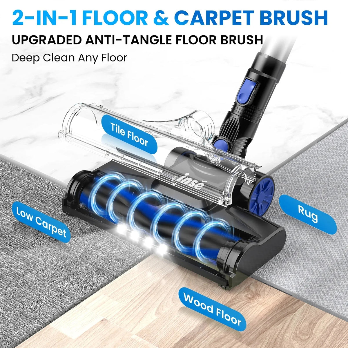 INSE 6-in-1 Cordless Stick Vacuum - V770
