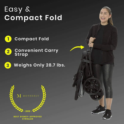 Jeep Destination Ultralight Side x Side Double Stroller - 40 lb Per Seat