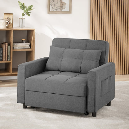 3-in-1 Adjustable Pull-Out Sleeper Sofa Bed With 330 Pounds Capacity