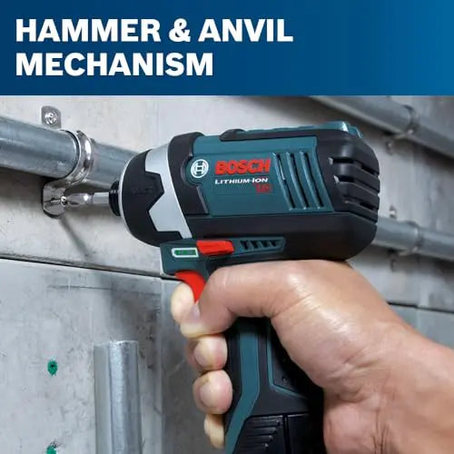BOSCH 12V Max Cordless Drill/Driver And Impact Driver Combo Kit With 2 Batteries, Charger And Case - CLPK22-120
