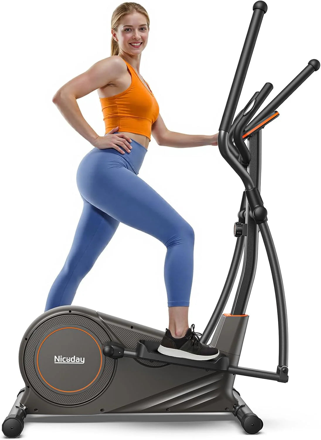 Niceday Elliptical Machine, 15.5-20IN Stride, 16 Levels, 500LB Capacity - CT11S