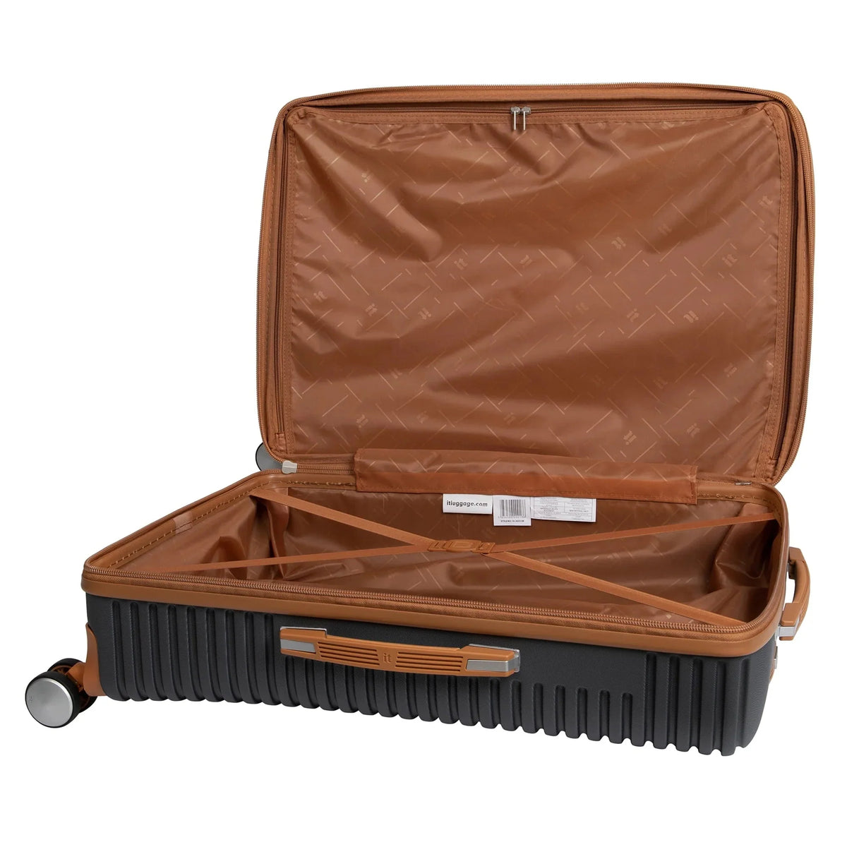 it luggage Hardside Expandable Checked Spinner Luggage 31 inch, Gray - Replicating