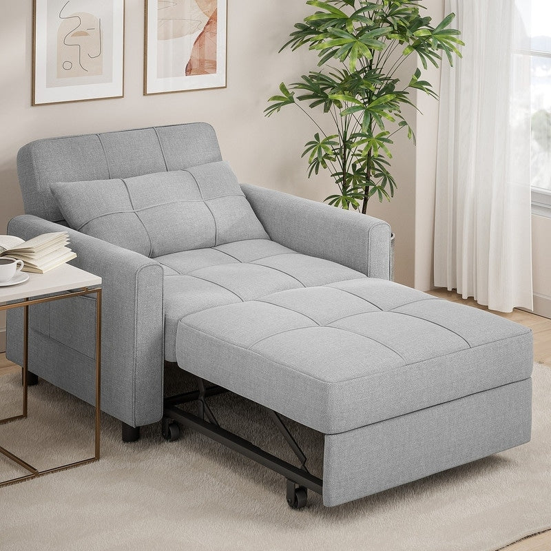 3-in-1 Adjustable Pull-Out Sleeper Sofa Bed With 330 Pounds Capacity